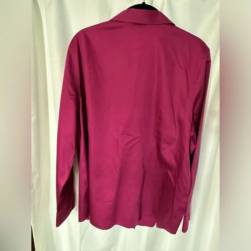 Chico's Fuchsia Button Down Shirt - Picture 3 of 11